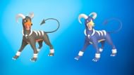 Regular and shiny Houndoom (Image via TPC)